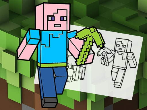 Minecraft Fun Coloring Book Online Game
