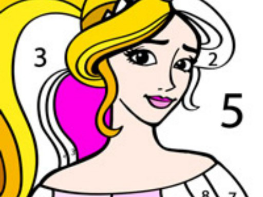 Princess Color Number Online Game