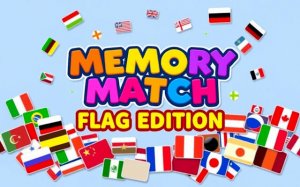 Flag Memory Match Puzzle
