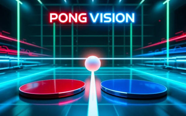 Pong Vision: Futuristic Arcade Ping Pong Game Online