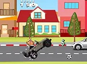 Trump Wheelie Challenge Driving Game