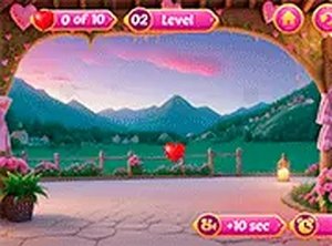 Valentine Hidden Heart Puzzle Game Online